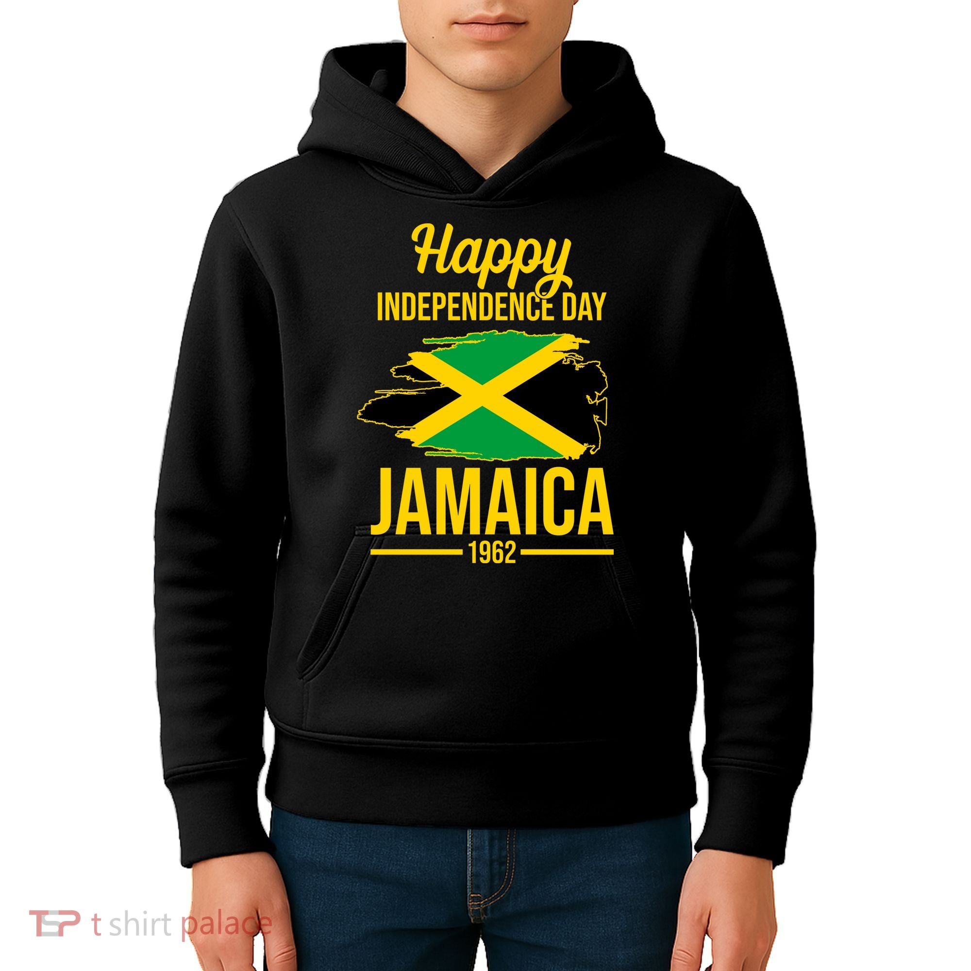 Happy Independence Day Jamaica 1962 Kids Hoodie