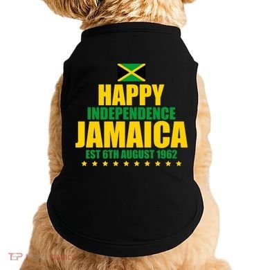 Happy Independence Day Jamaica Est 6th August 1962 Doggie Tank