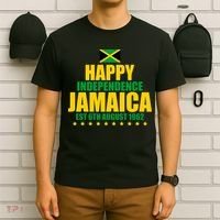 Happy Independence Day Jamaica Est 6th August 1962 T-Shirt thumb 6