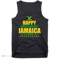 Happy Independence Day Jamaica Est 6th August 1962 Tank Top thumb 0