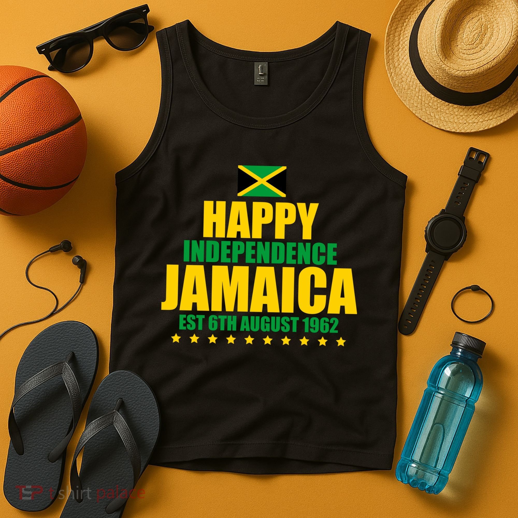 Happy Independence Day Jamaica Est 6th August 1962 Tank Top