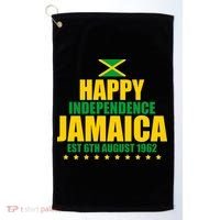 Happy Independence Day Jamaica Est 6th August 1962 Golf Towel thumb 0