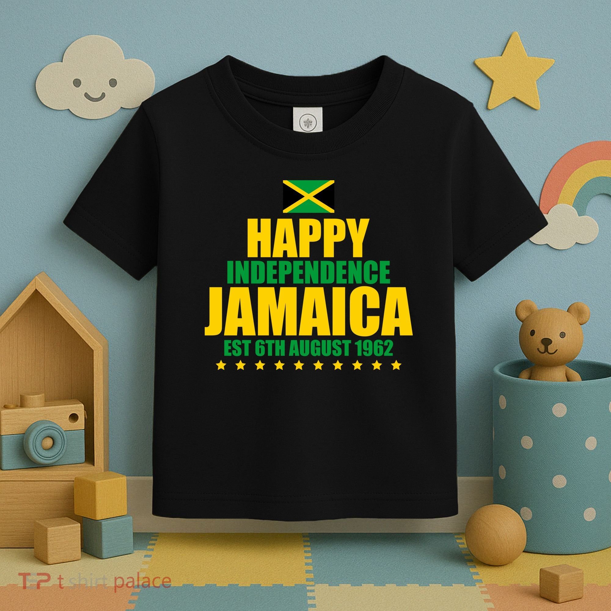 Happy Independence Day Jamaica Est 6th August 1962 Toddler T-Shirt