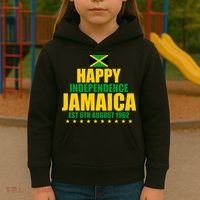 Happy Independence Day Jamaica Est 6th August 1962 Kids Hoodie thumb 3