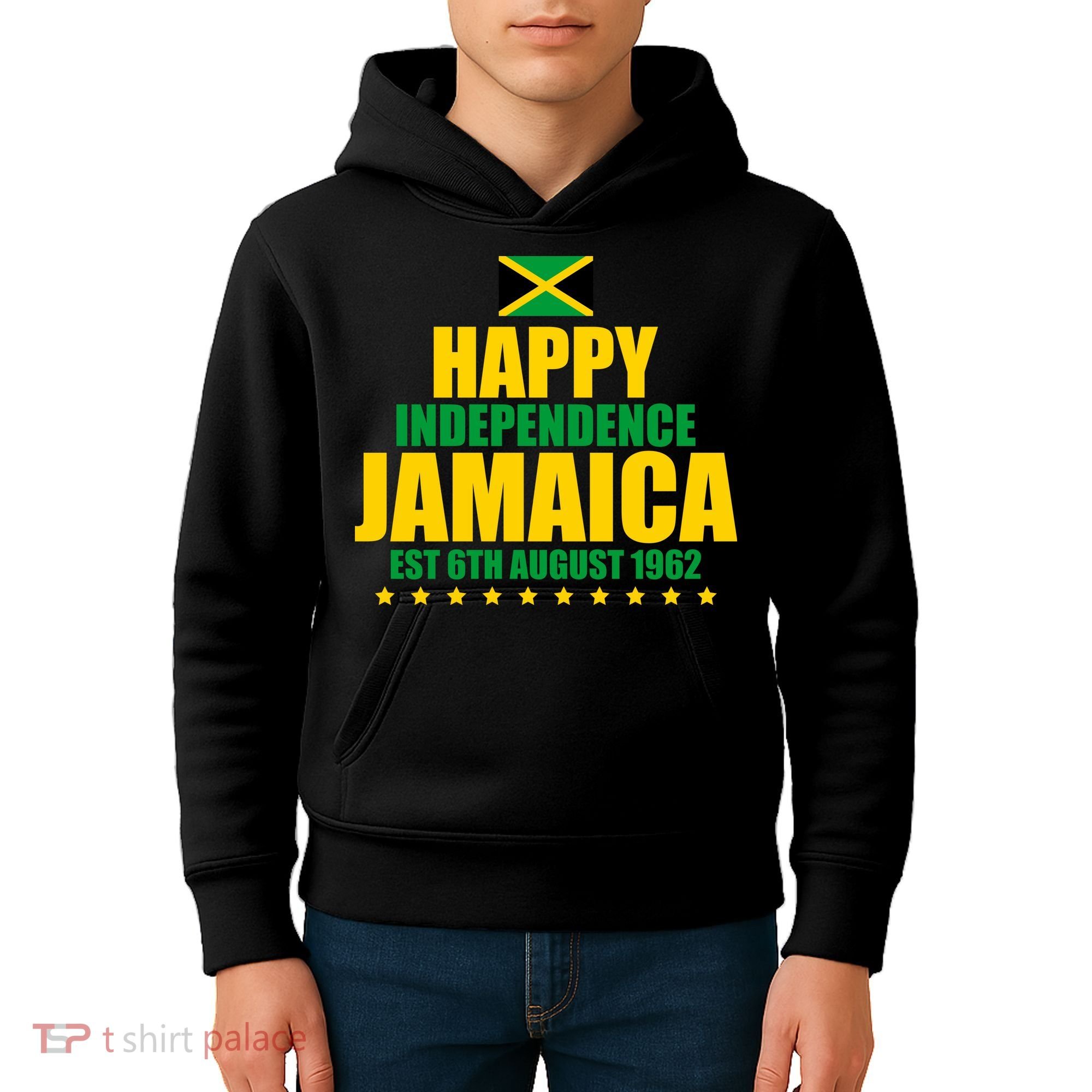 Happy Independence Day Jamaica Est 6th August 1962 Kids Hoodie