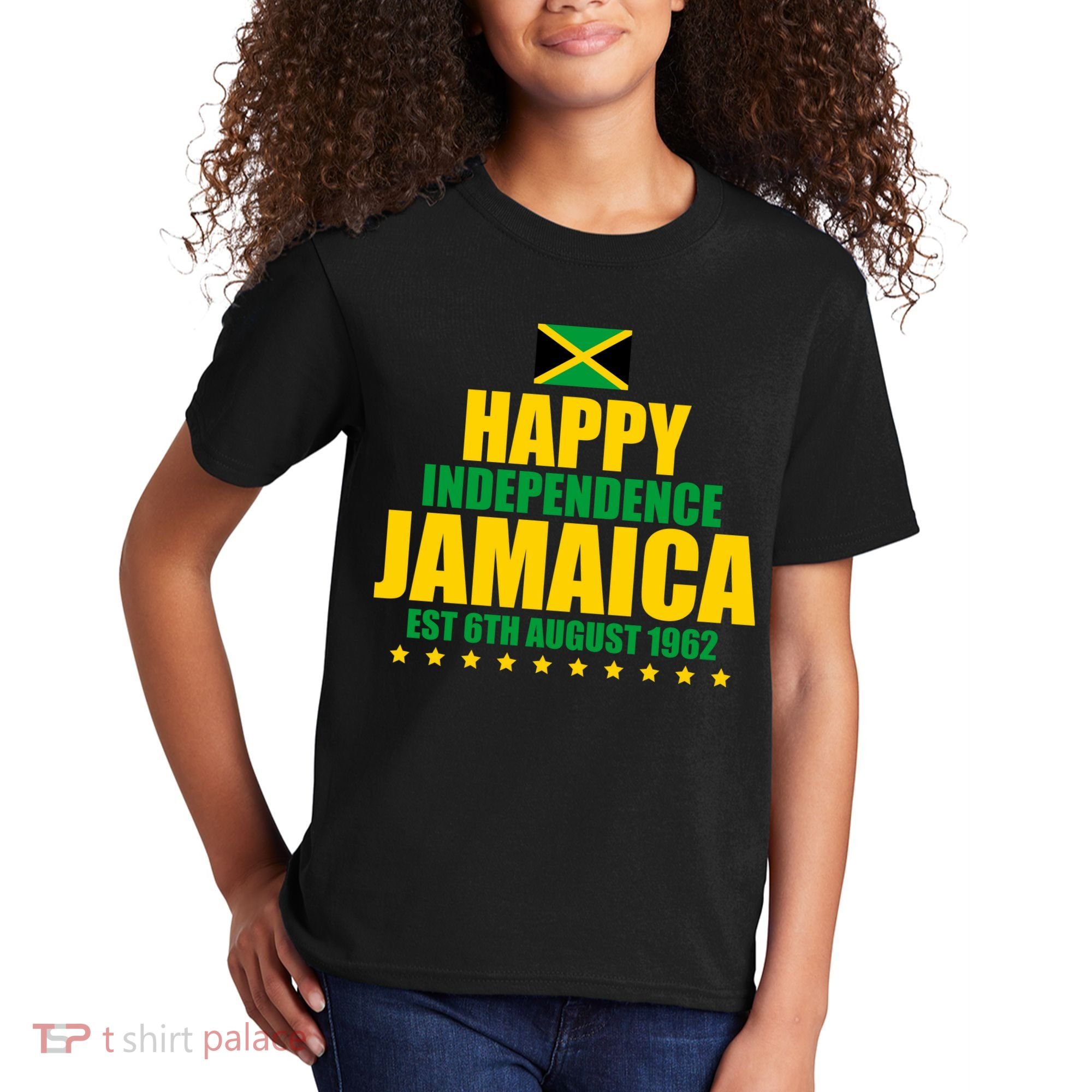 Happy Independence Day Jamaica Est 6th August 1962 Kids T-Shirt