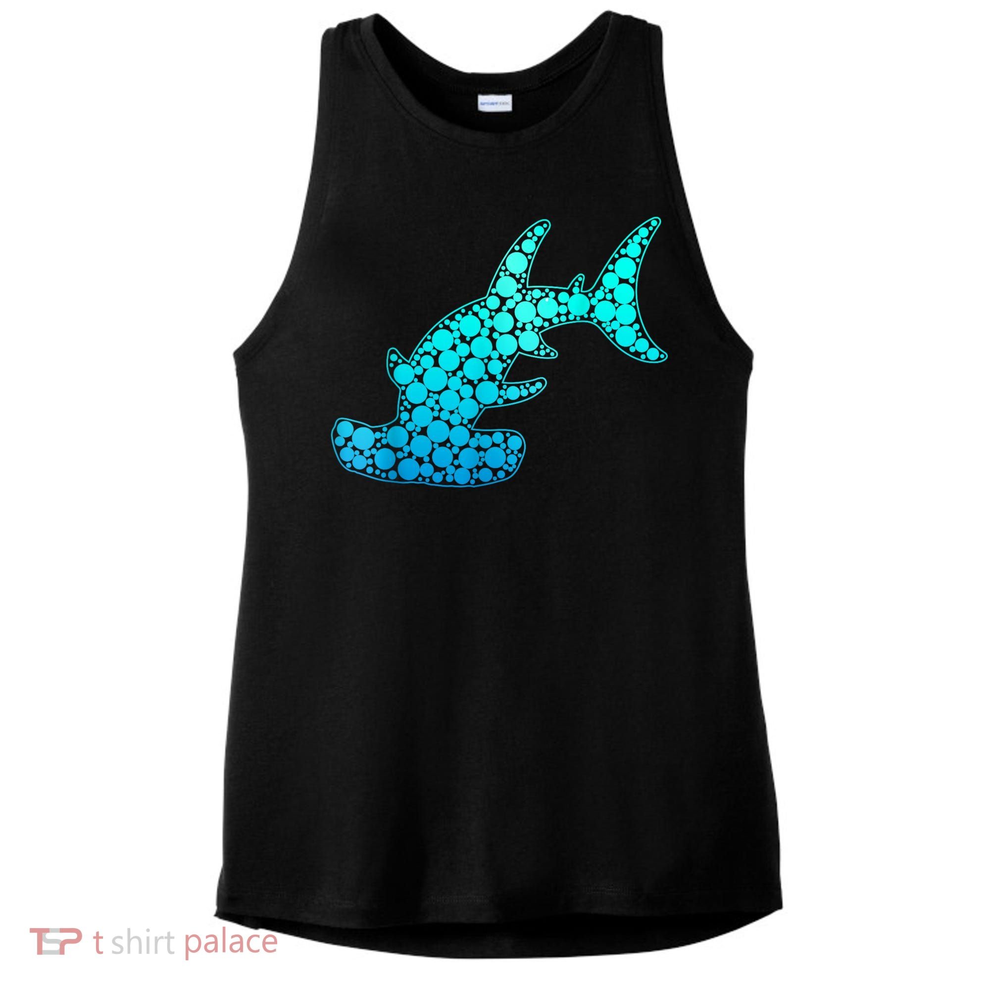 Happy International Dot Day Hammerhead Dots Shark Ladies PosiCharge Tri-Blend Wicking Tank