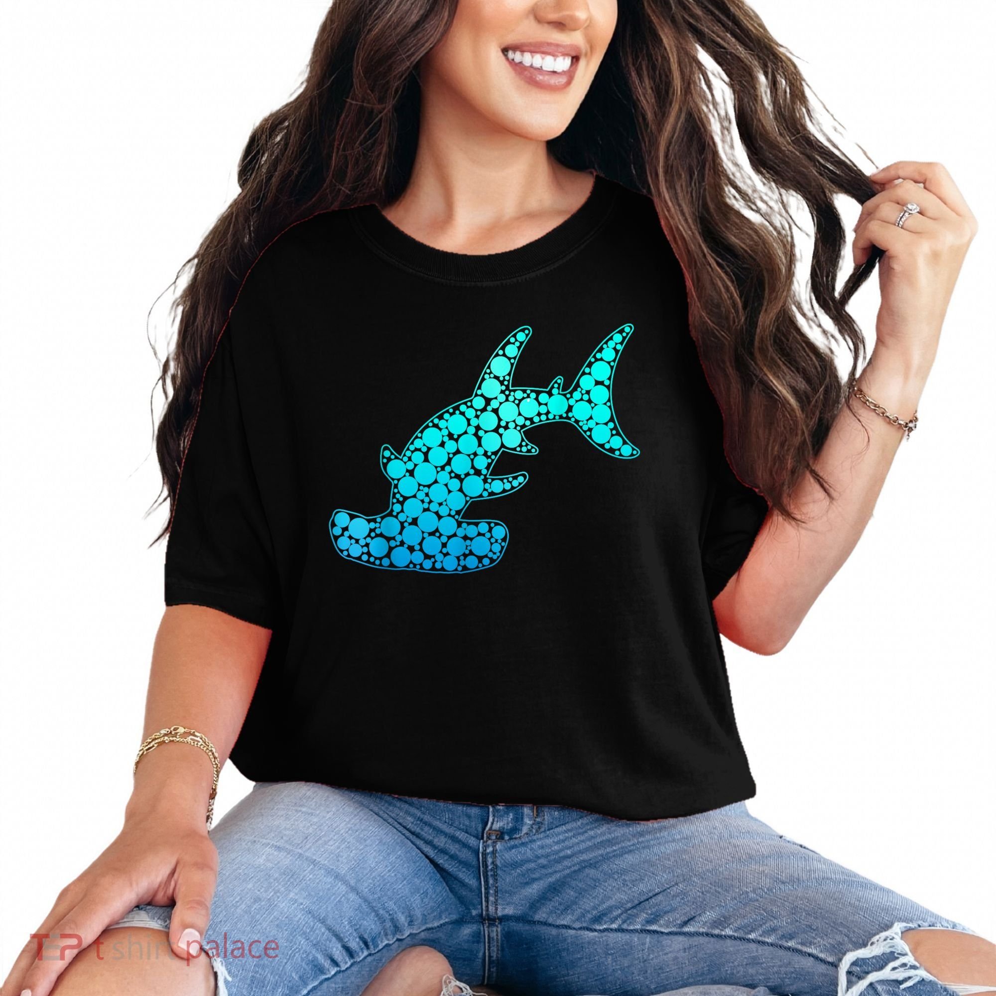 Happy International Dot Day Hammerhead Dots Shark Comfort Colors T-Shirt