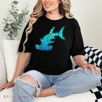 Happy International Dot Day Hammerhead Dots Shark Comfort Colors T-Shirt thumb 2