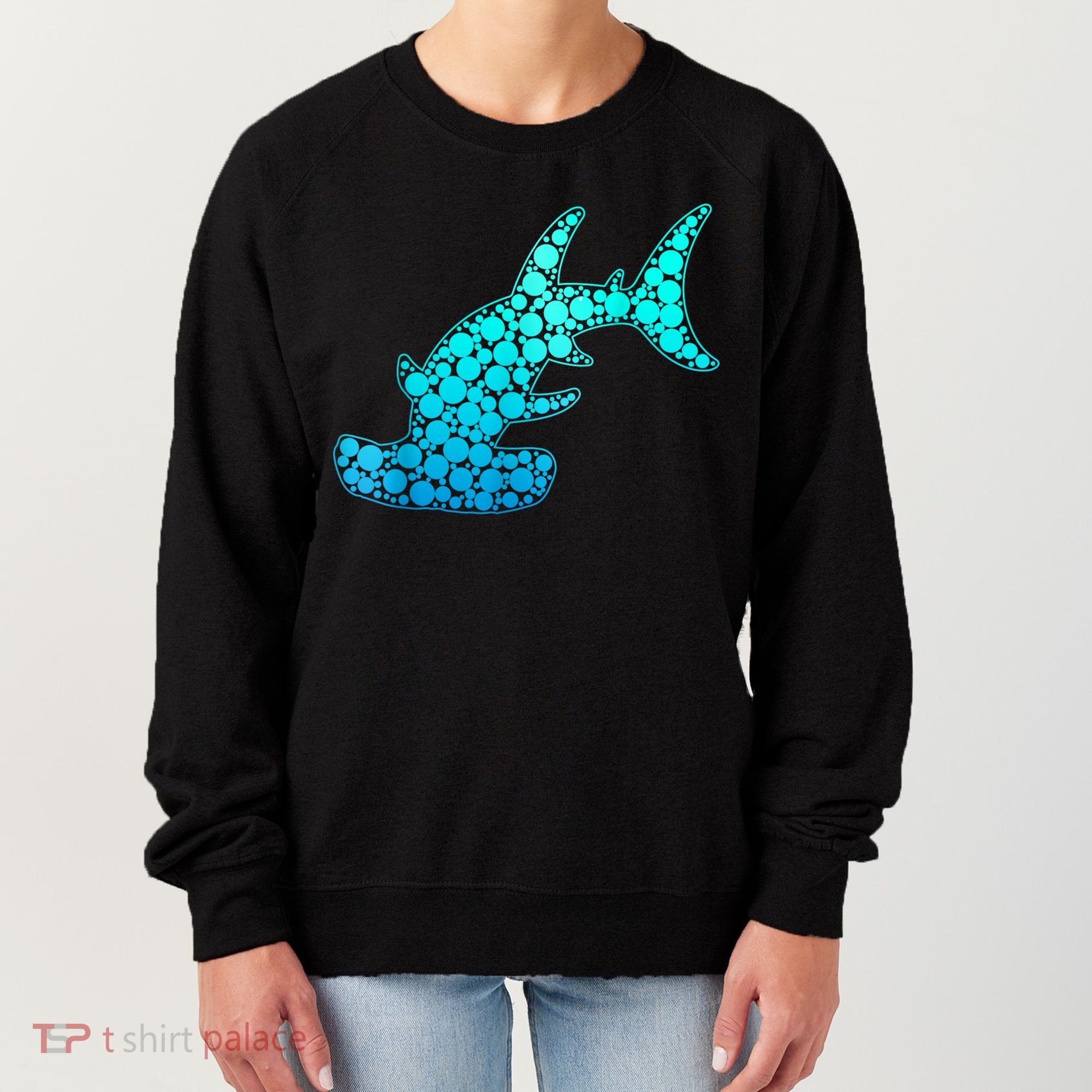 Happy International Dot Day Hammerhead Dots Shark Women's Sweatshirt