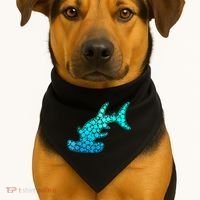 Happy International Dot Day Hammerhead Dots Shark USA-Made Doggie Bandana thumb 1