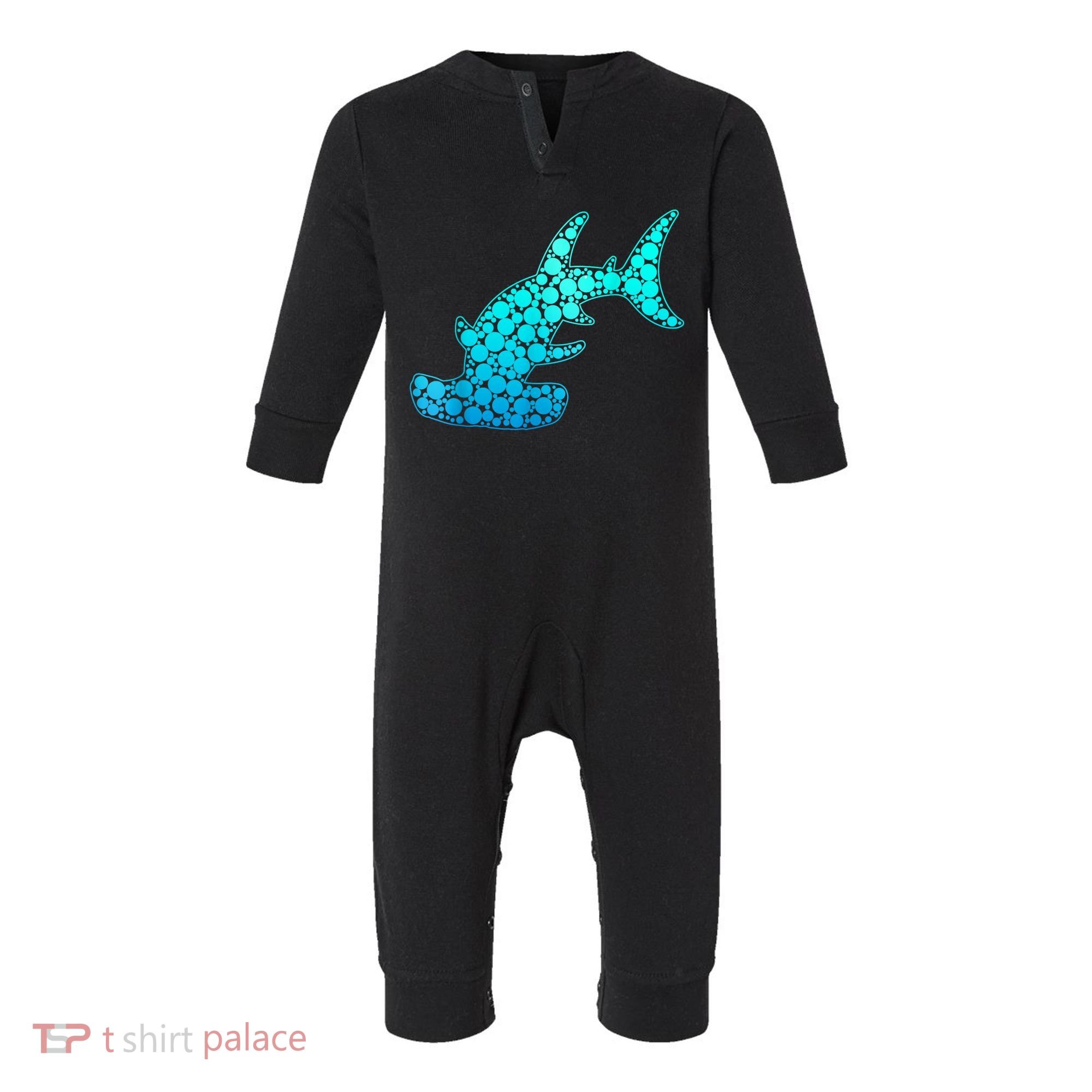 Happy International Dot Day Hammerhead Dots Shark Infant Fleece One Piece