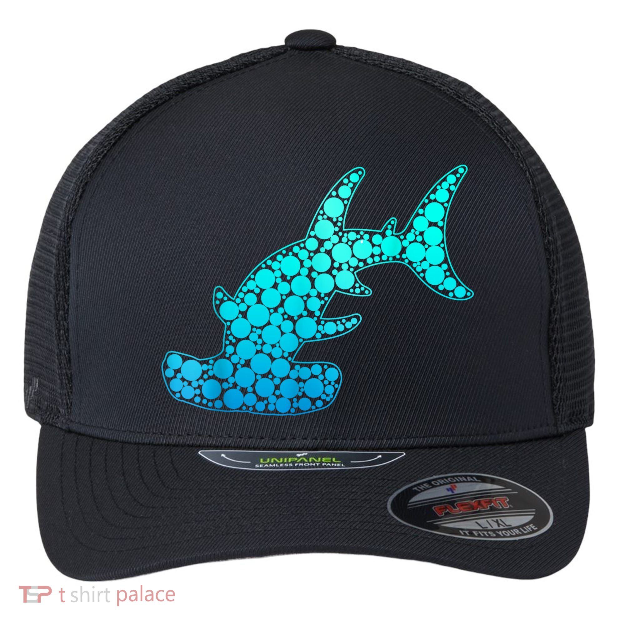 Happy International Dot Day Hammerhead Dots Shark Flexfit Unipanel Trucker Cap