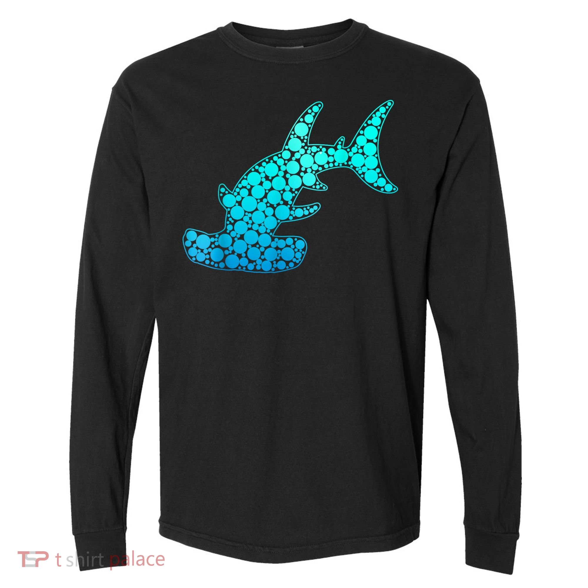 Happy International Dot Day Hammerhead Dots Shark Comfort Colors Heavyweight Long Sleeve T-Shirt