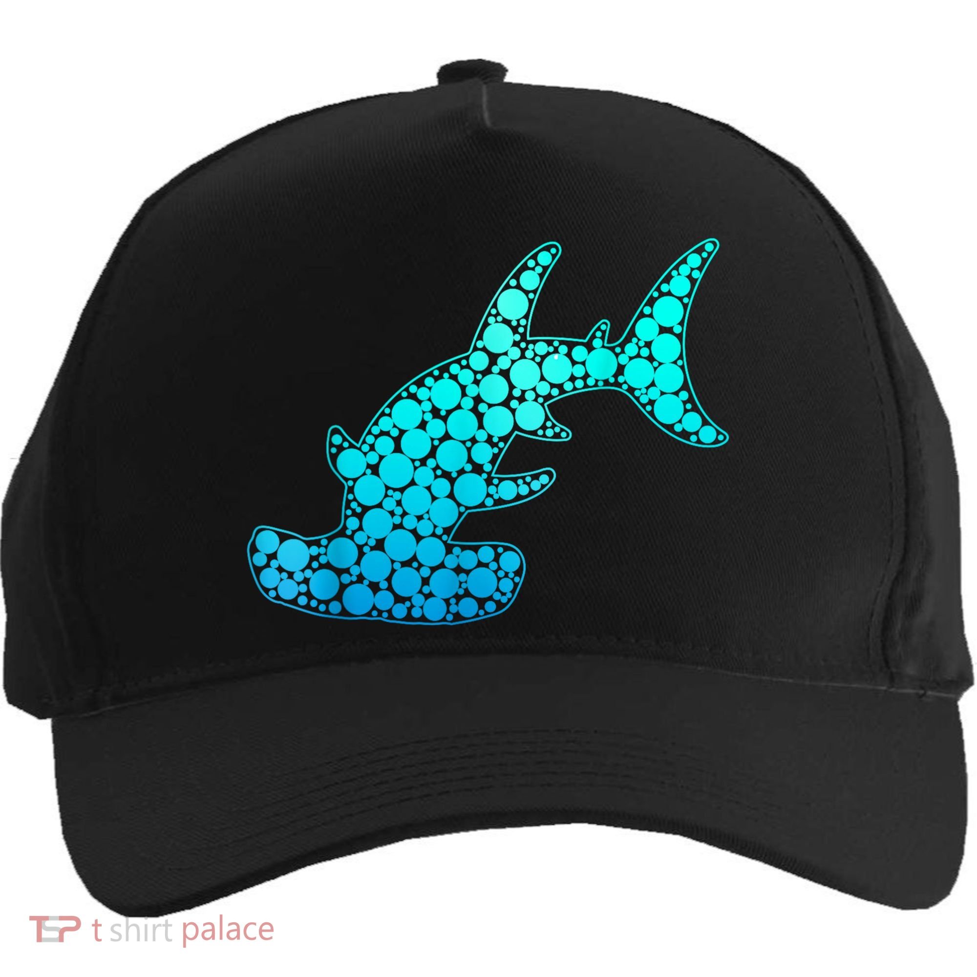Happy International Dot Day Hammerhead Dots Shark Five-Panel Snapback Cap