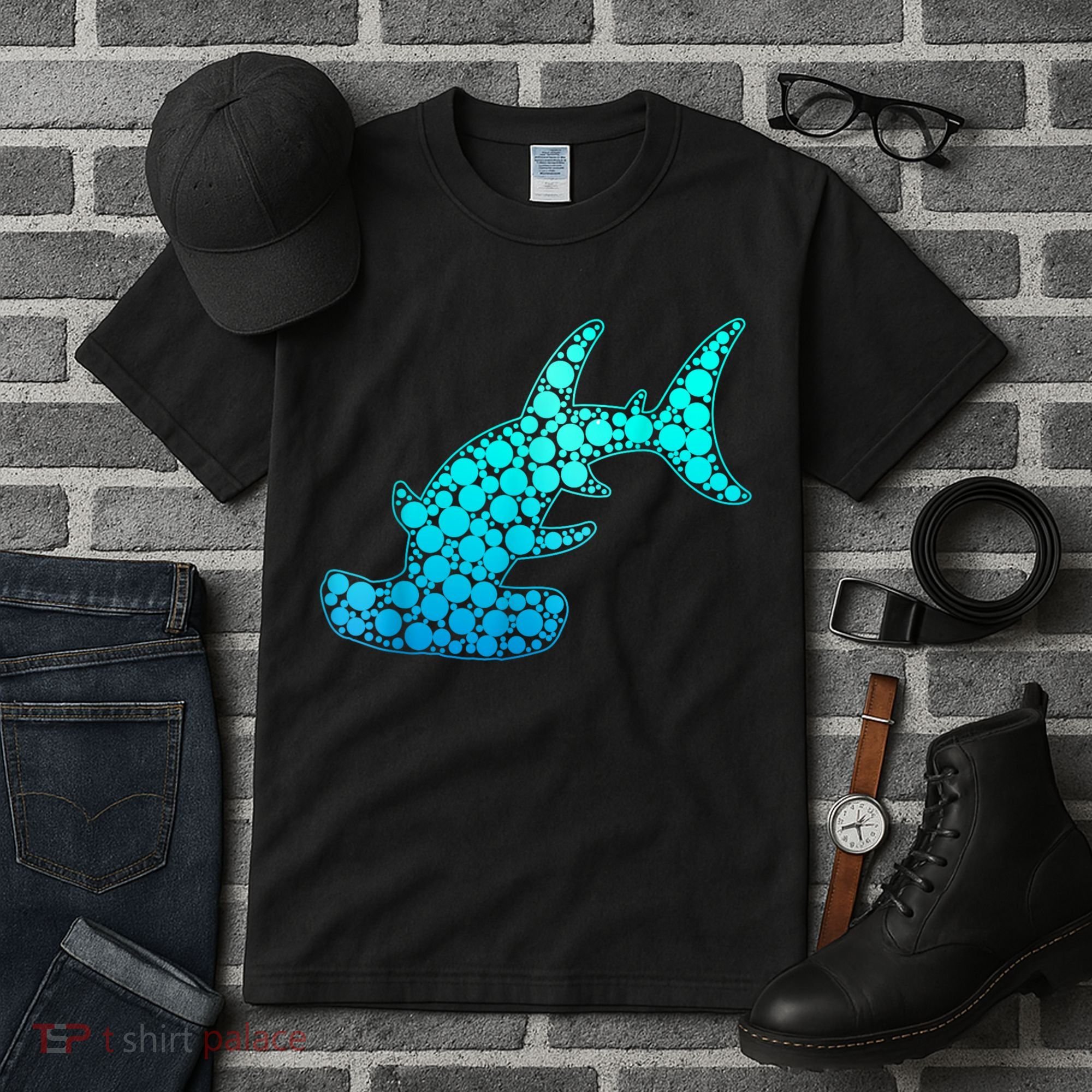 Happy International Dot Day Hammerhead Dots Shark Tall T-Shirt