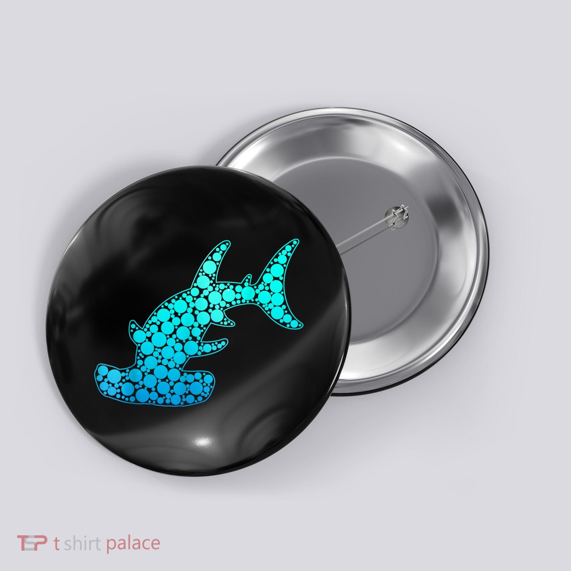 Happy International Dot Day Hammerhead Dots Shark Button