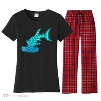 Happy International Dot Day Hammerhead Dots Shark Women's Flannel Pajama Set thumb 0