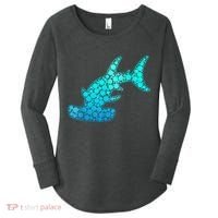 Happy International Dot Day Hammerhead Dots Shark Women's Perfect Tri Tunic Long Sleeve Shirt thumb 0