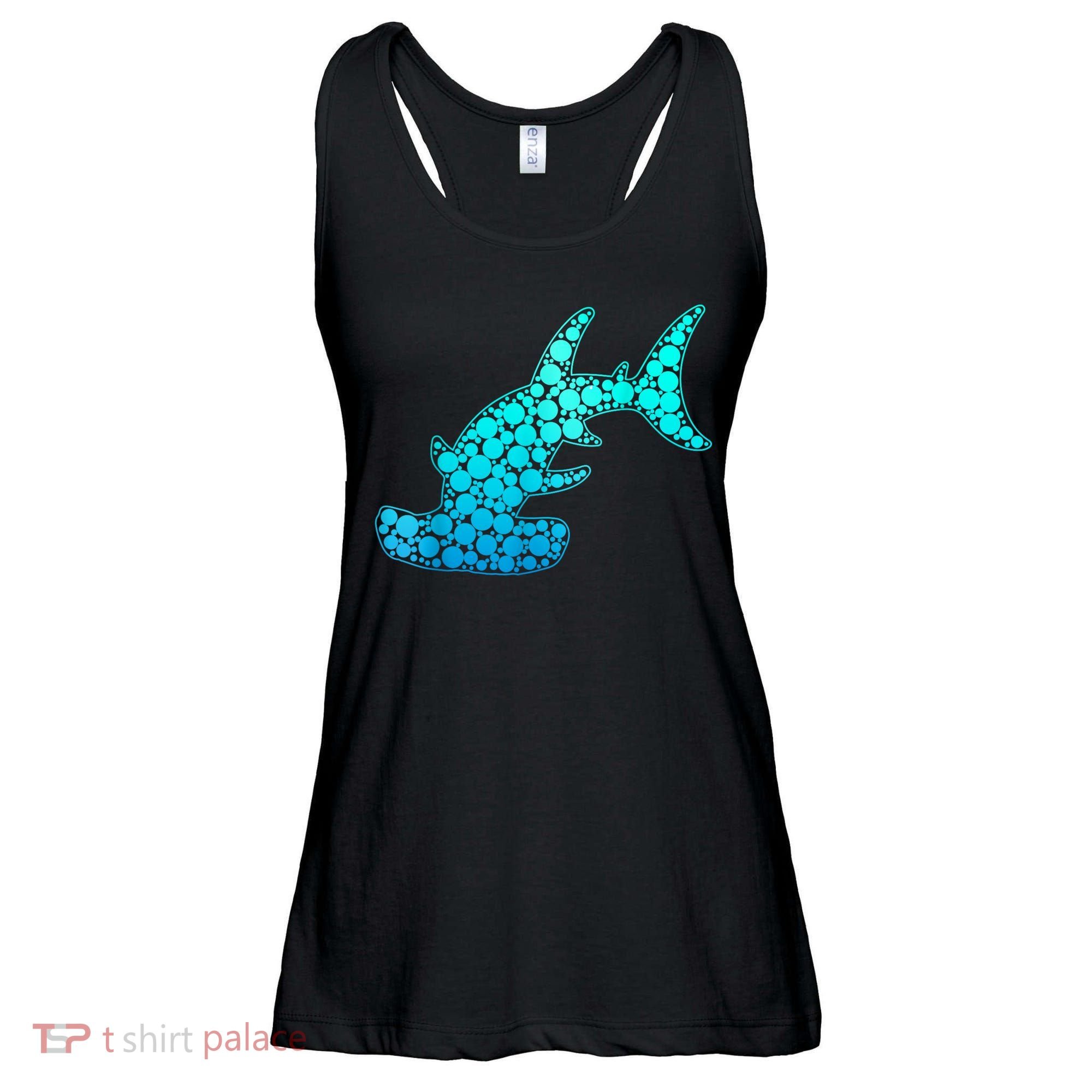 Happy International Dot Day Hammerhead Dots Shark Ladies Essential Flowy Tank