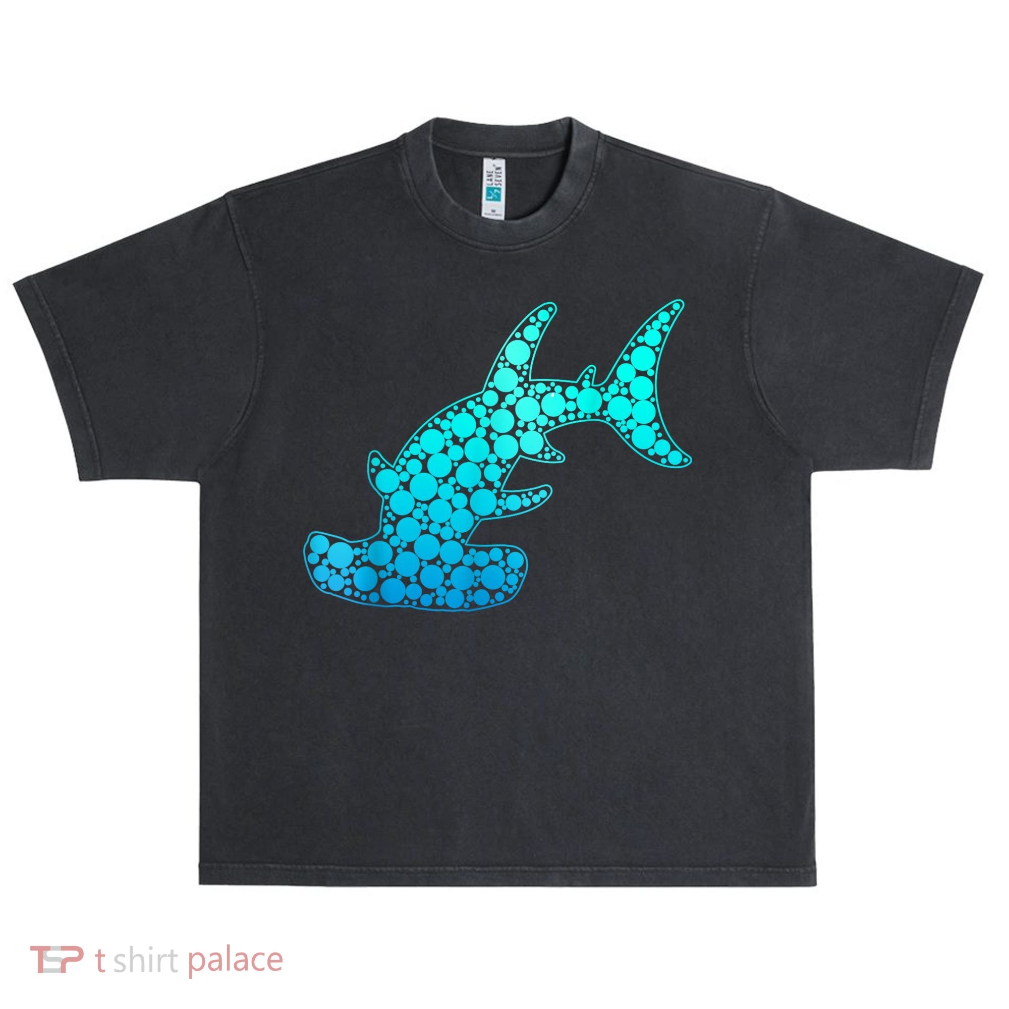 Happy International Dot Day Hammerhead Dots Shark Urban Oversized Heavyweight T-Shirt