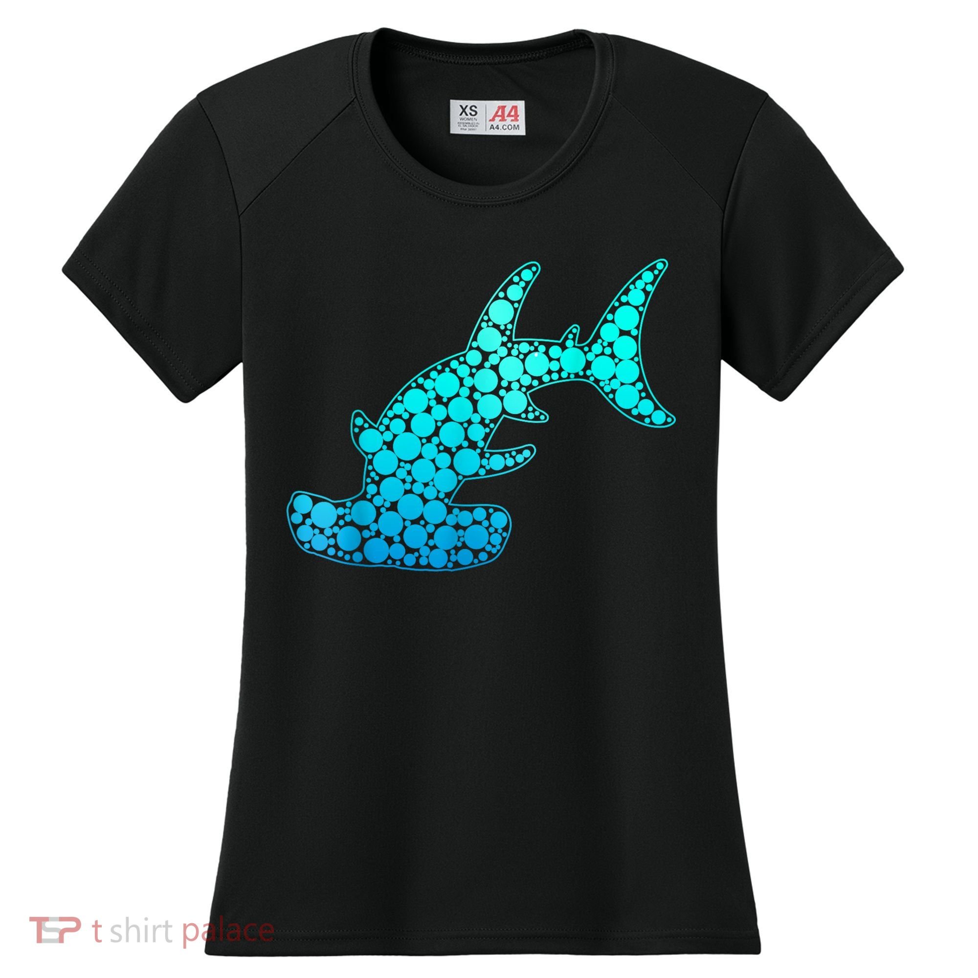 Happy International Dot Day Hammerhead Dots Shark Women's Cooling Performance Crew T-Shirt