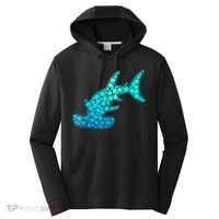Happy International Dot Day Hammerhead Dots Shark Performance Fleece Hoodie thumb 0