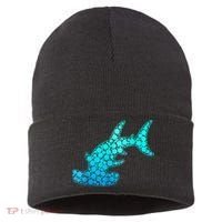 Happy International Dot Day Hammerhead Dots Shark Sustainable Knit Beanie thumb 0