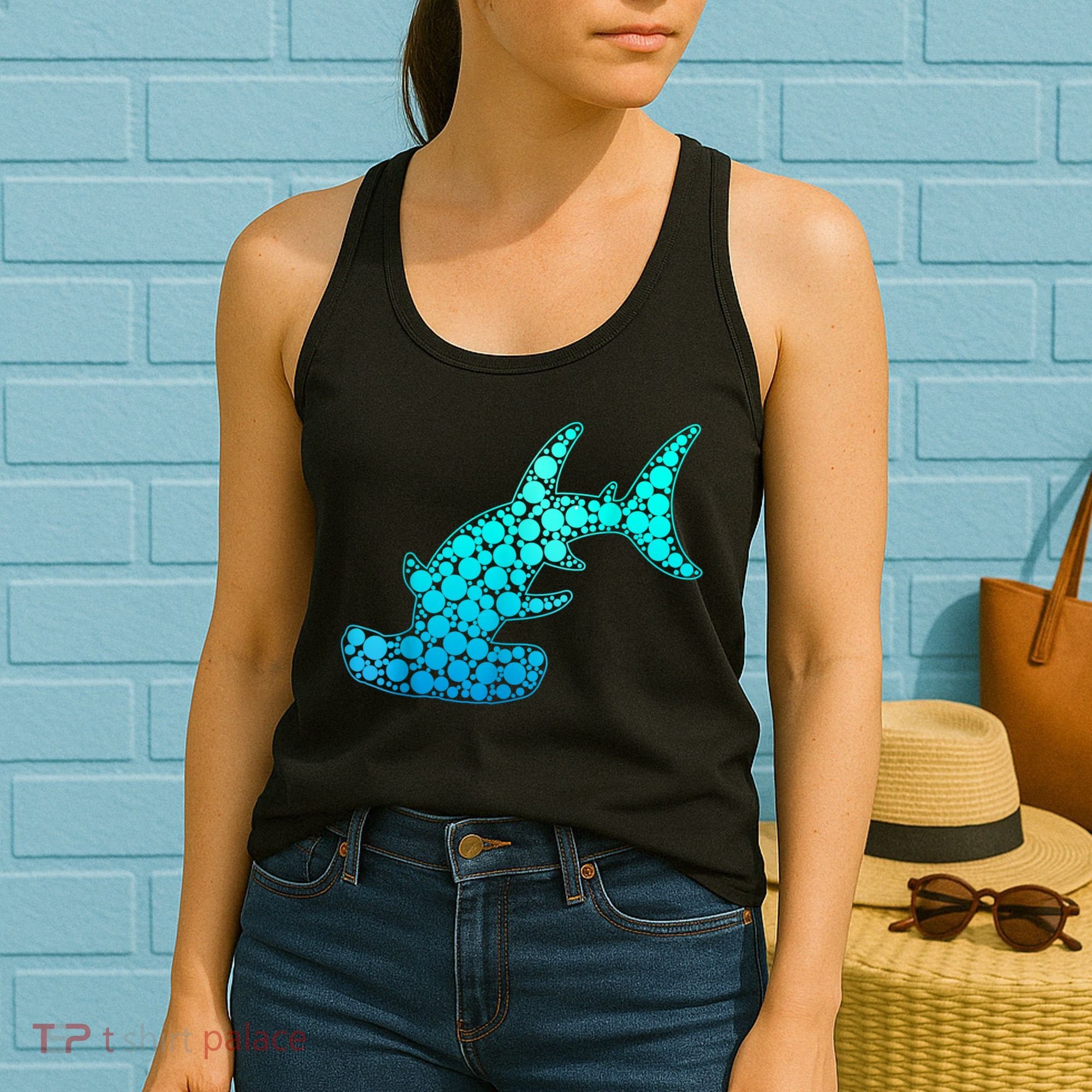 Happy International Dot Day Hammerhead Dots Shark Women's Tank Top