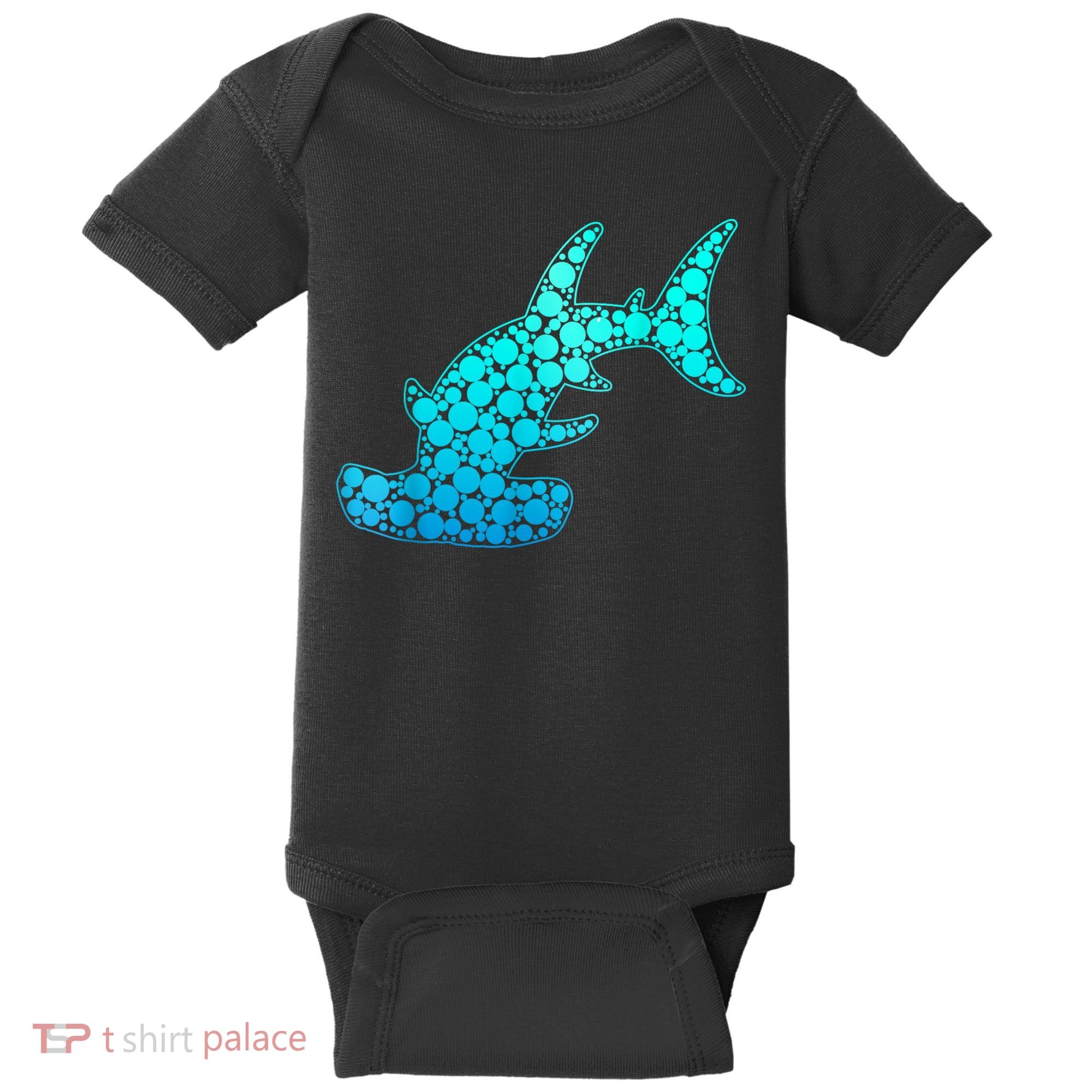 Happy International Dot Day Hammerhead Dots Shark Baby Bodysuit