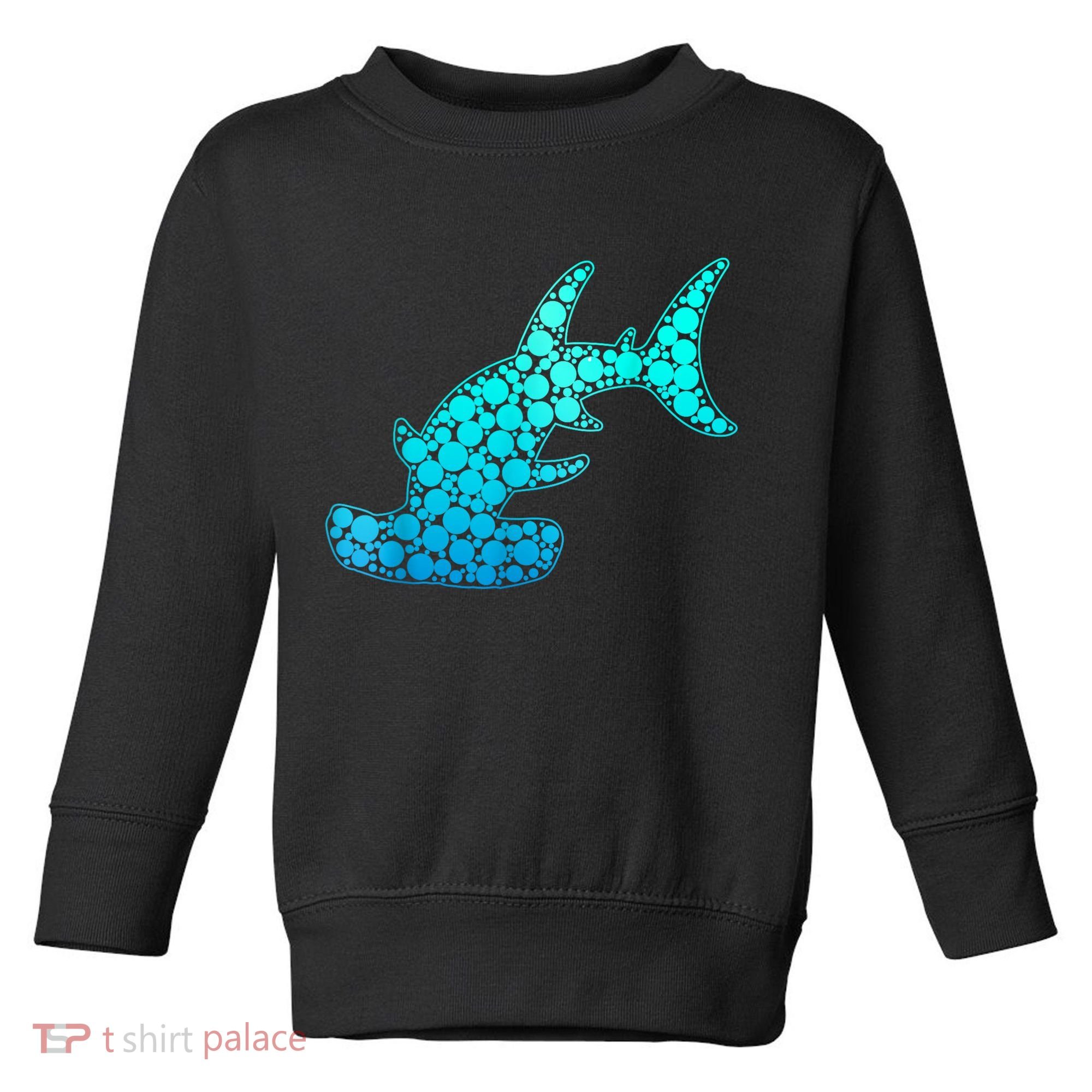 Happy International Dot Day Hammerhead Dots Shark Toddler Sweatshirt