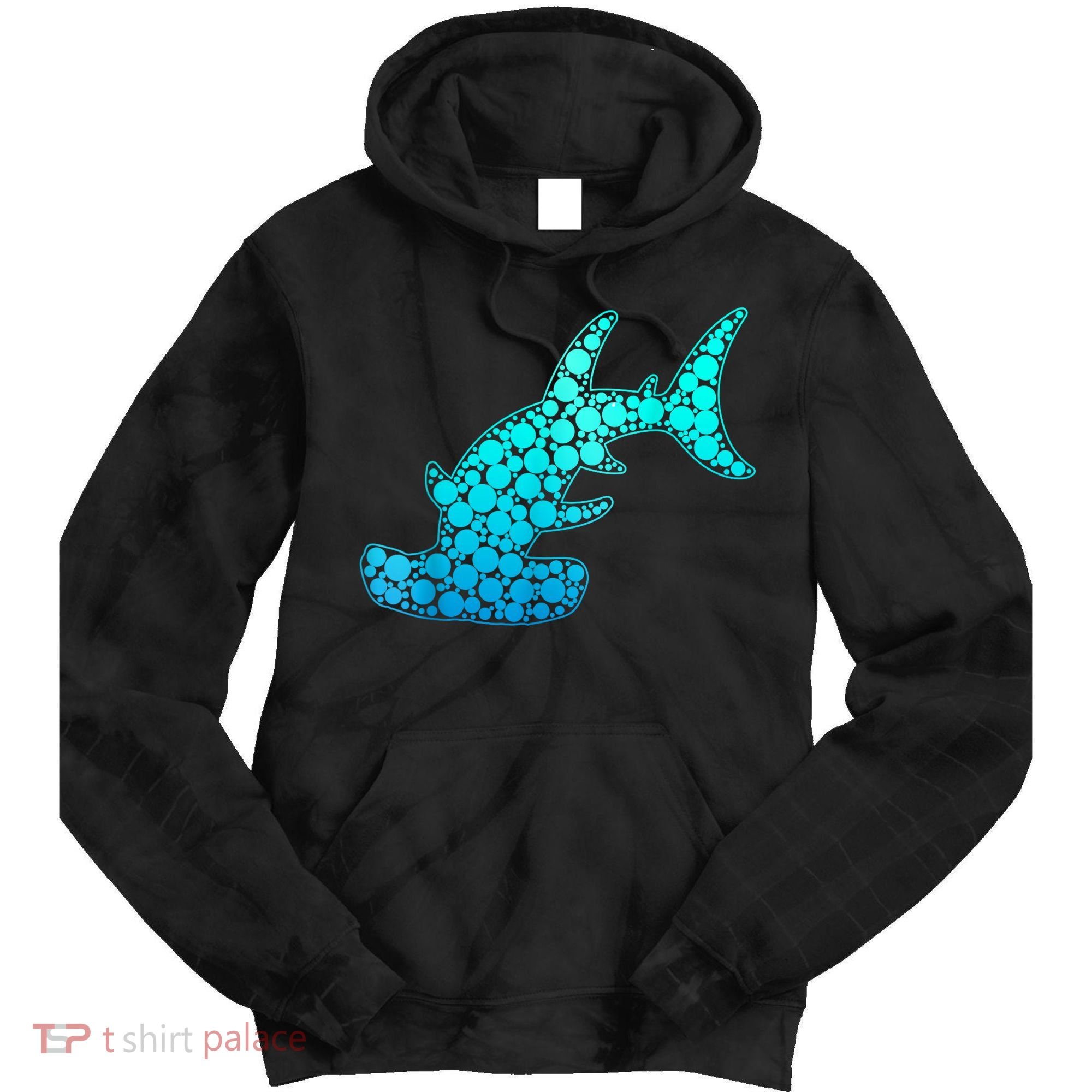 Happy International Dot Day Hammerhead Dots Shark Tie Dye Hoodie
