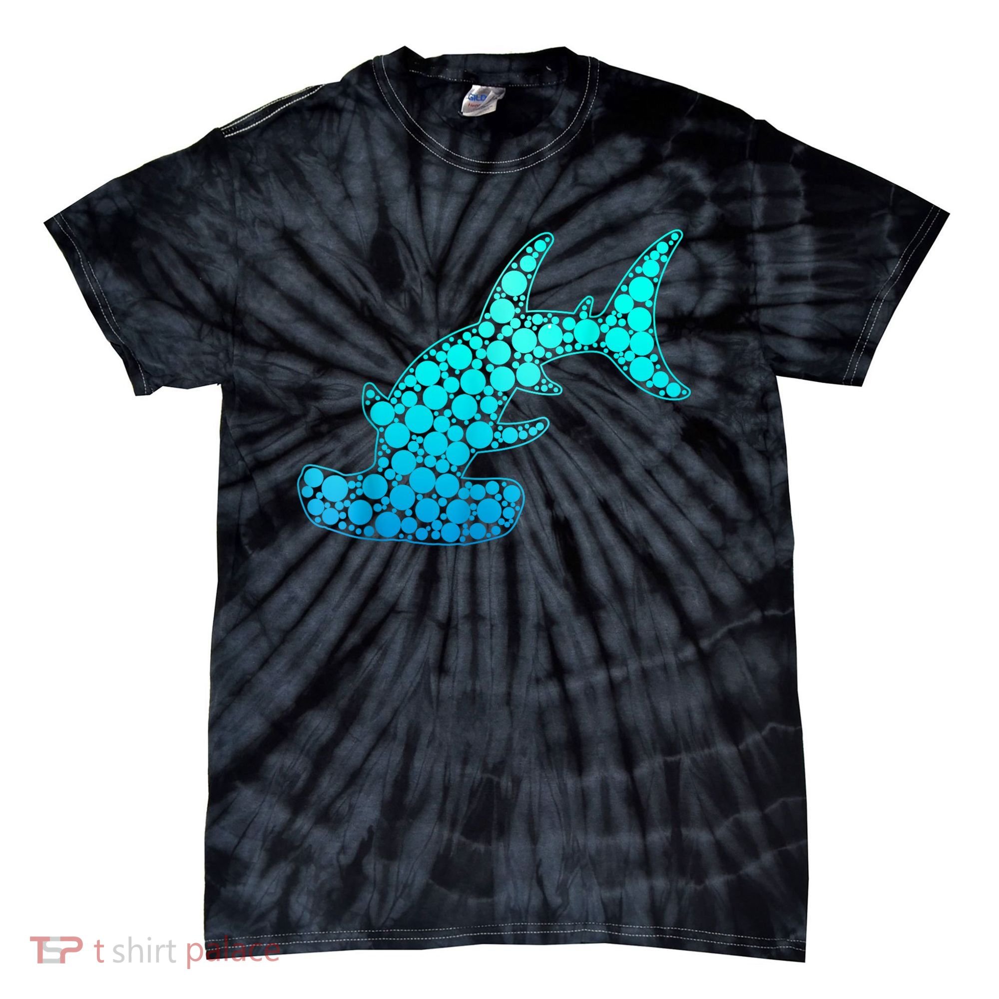 Happy International Dot Day Hammerhead Dots Shark Tie-Dye T-Shirt