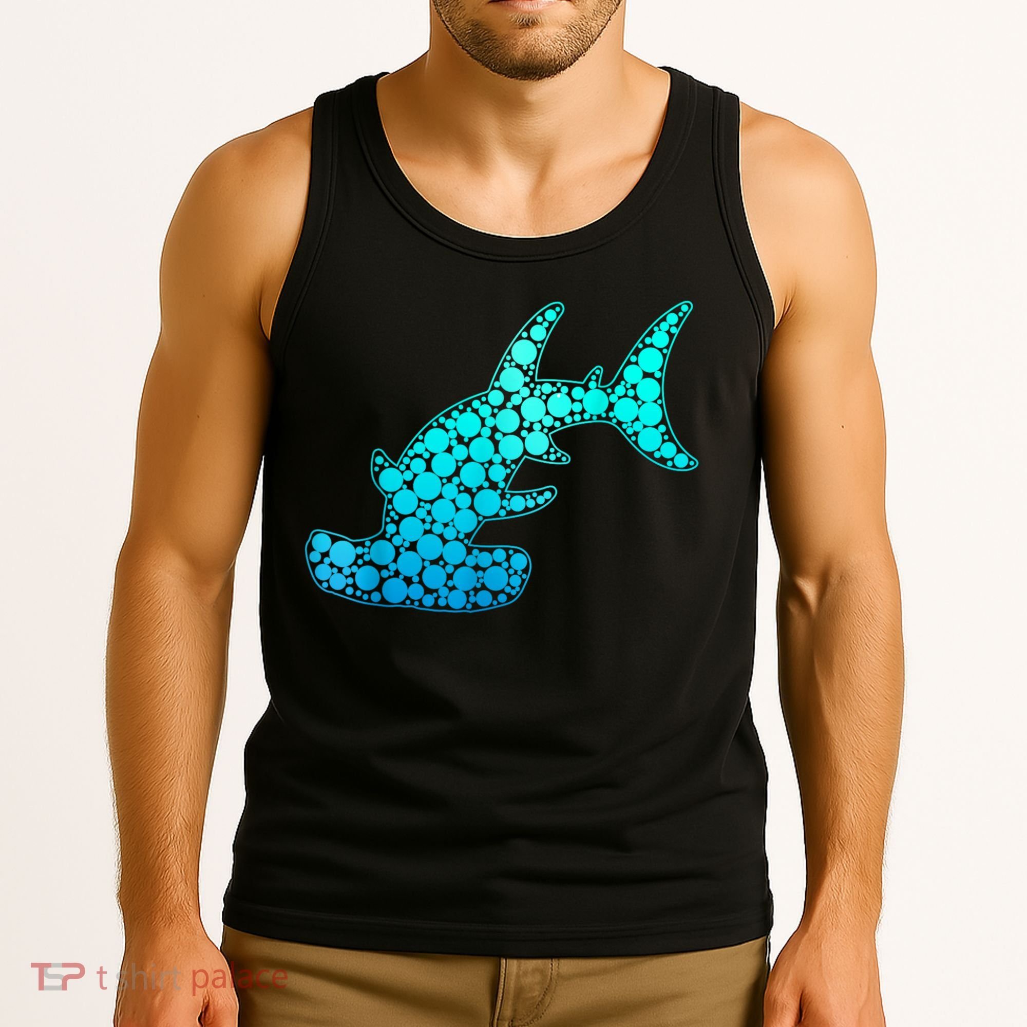 Happy International Dot Day Hammerhead Dots Shark Tank Top