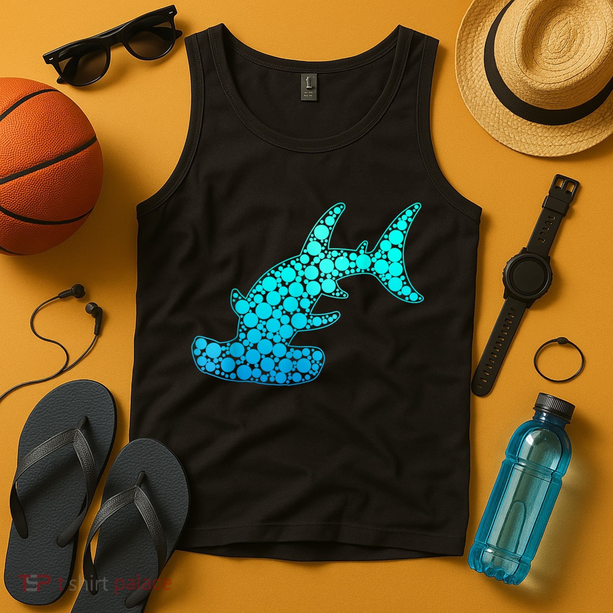 Happy International Dot Day Hammerhead Dots Shark Tank Top