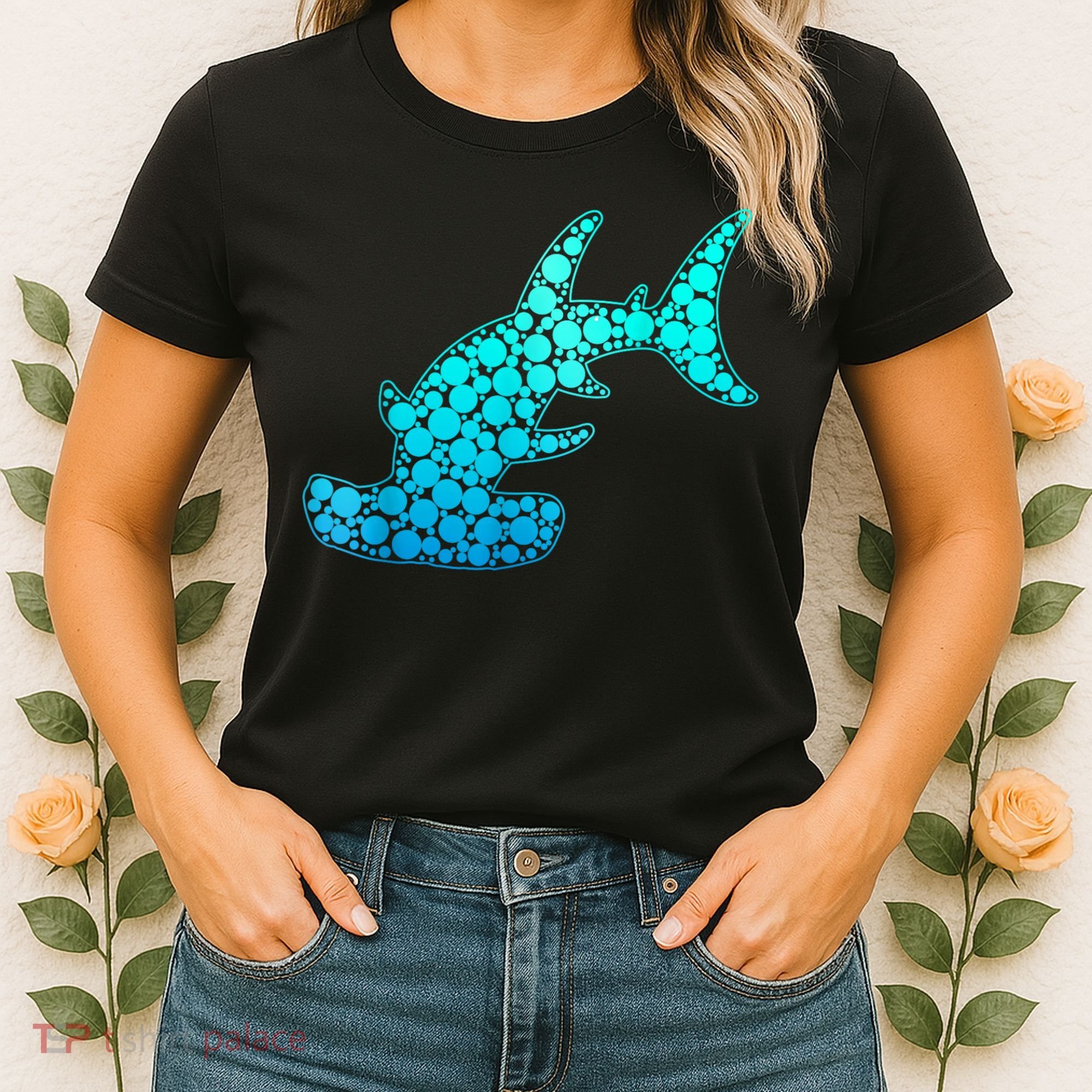 Happy International Dot Day Hammerhead Dots Shark Women's T-Shirt