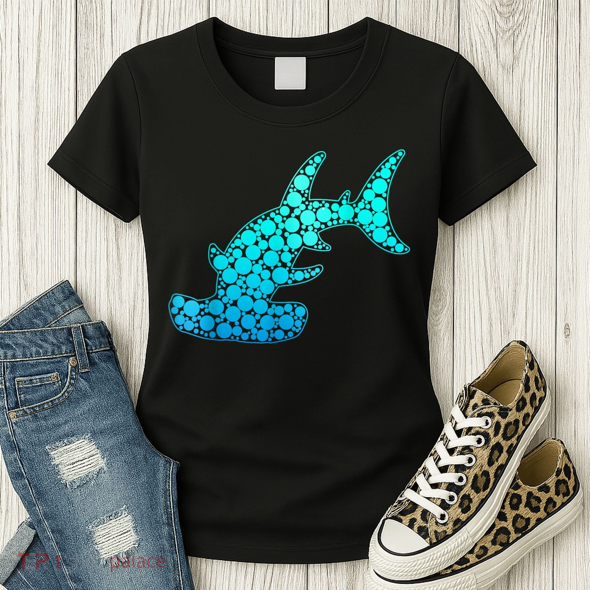 Happy International Dot Day Hammerhead Dots Shark Women's T-Shirt