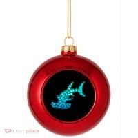 Happy International Dot Day Hammerhead Dots Shark Plastic Christmas Ball Ornament thumb 0