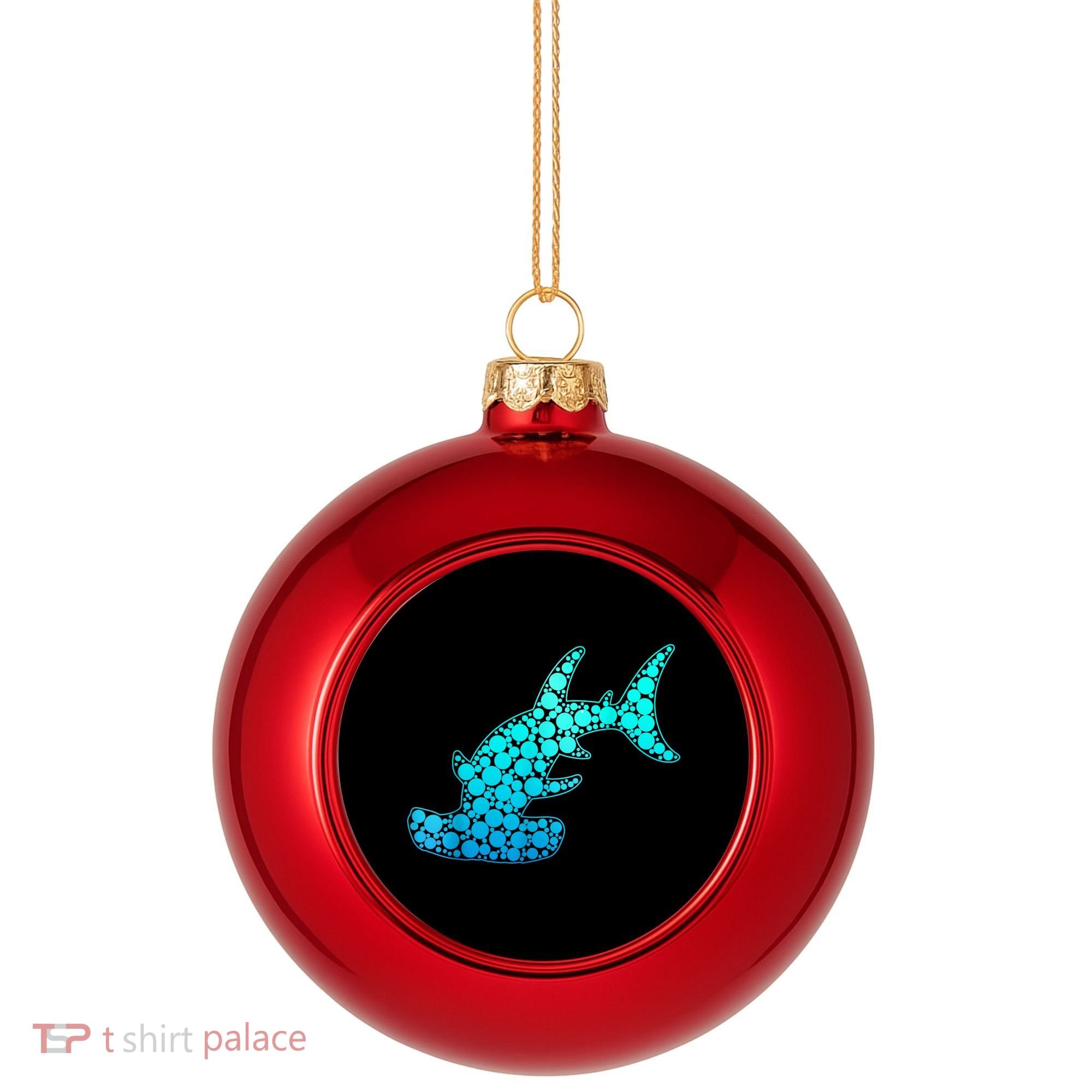Happy International Dot Day Hammerhead Dots Shark Plastic Christmas Ball Ornament