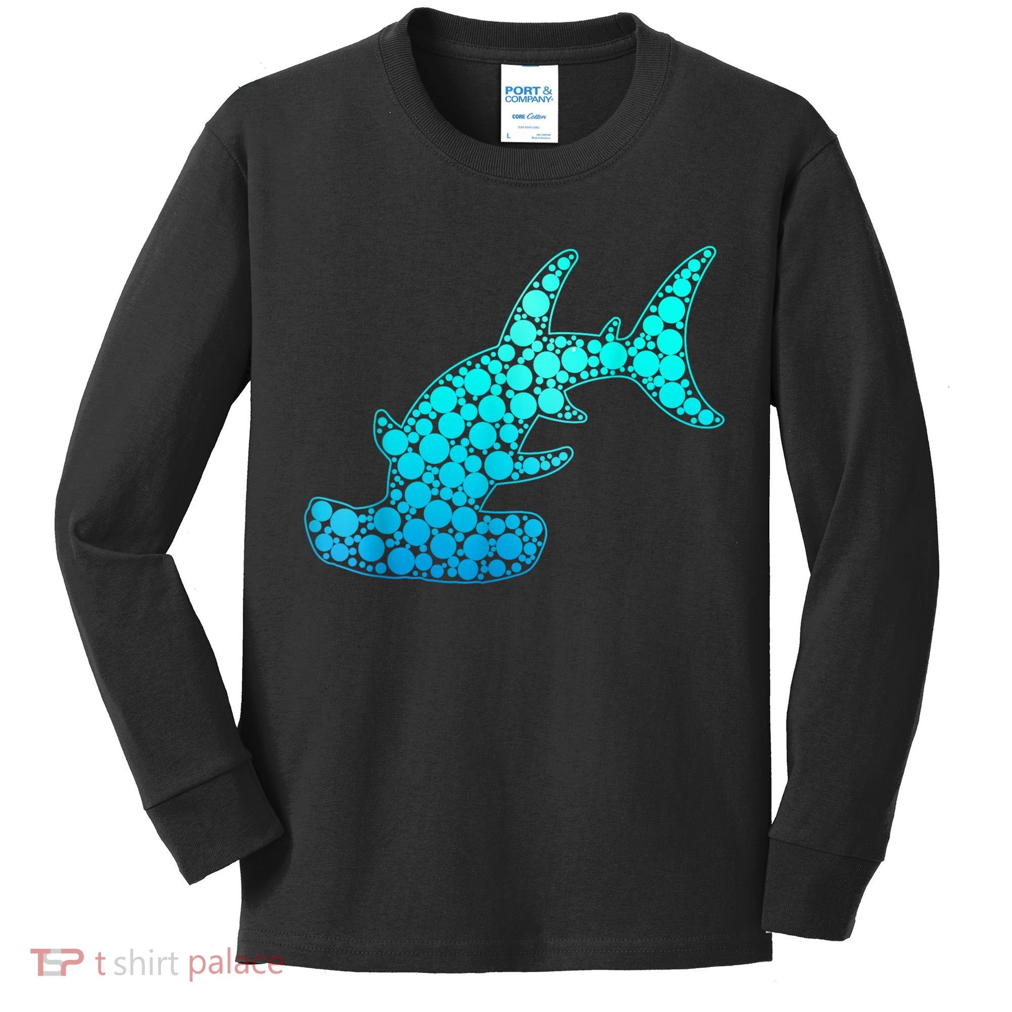 Happy International Dot Day Hammerhead Dots Shark Kids Long Sleeve Shirt