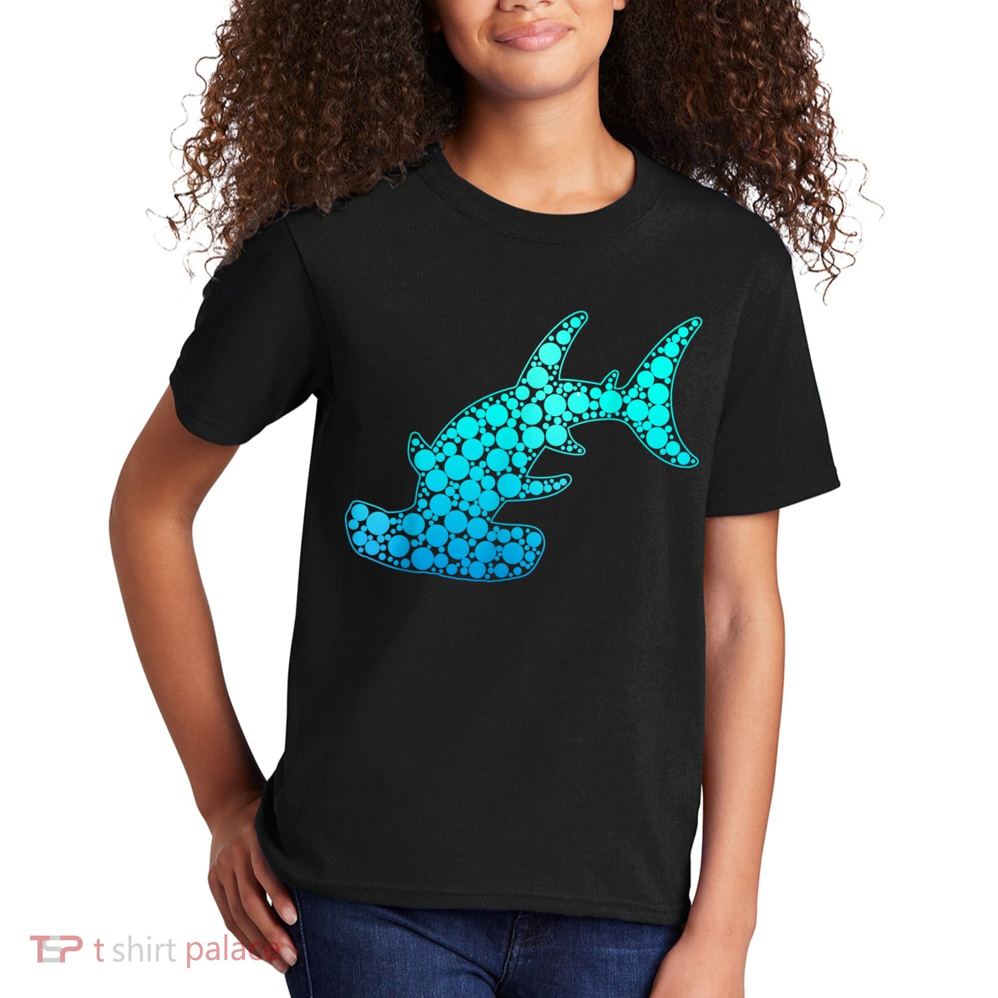 Happy International Dot Day Hammerhead Dots Shark Kids T-Shirt