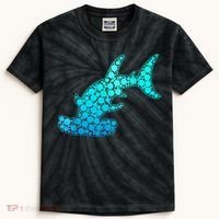 Happy International Dot Day Hammerhead Dots Shark Kids Tie-Dye T-Shirt thumb 0