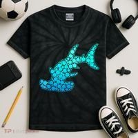 Happy International Dot Day Hammerhead Dots Shark Kids Tie-Dye T-Shirt thumb 2