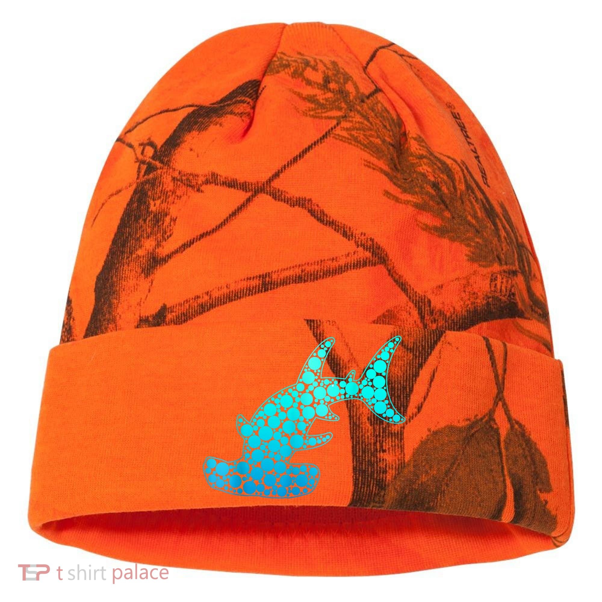 Happy International Dot Day Hammerhead Dots Shark Kati Licensed 12" Camo Cuffed Beanie
