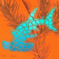 Happy International Dot Day Hammerhead Dots Shark Kati Licensed 12" Camo Cuffed Beanie thumb 2