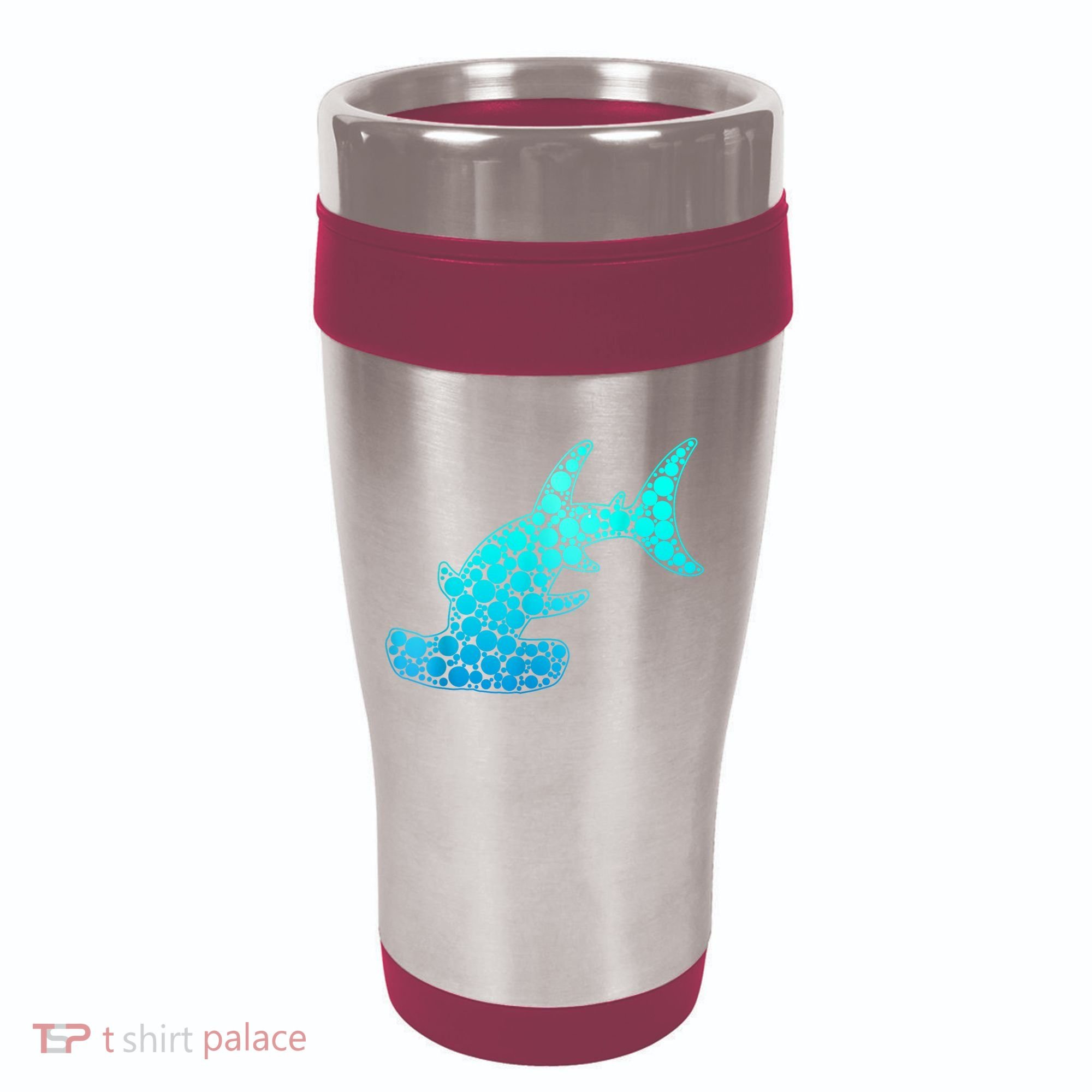 Happy International Dot Day Hammerhead Dots Shark 16oz Travel Tumbler