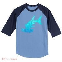 Happy International Dot Day Hammerhead Dots Shark Raglan Baseball Sleeve Shirt thumb 0