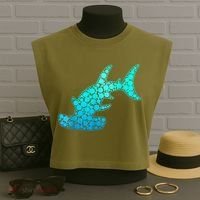 Happy International Dot Day Hammerhead Dots Shark Garment-Dyed Women's Muscle Tee thumb 3