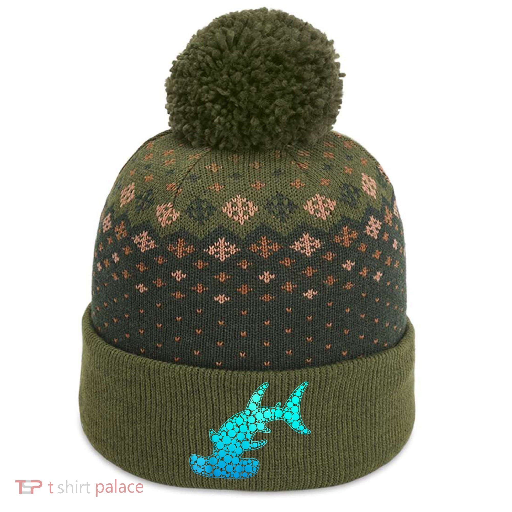 Happy International Dot Day Hammerhead Dots Shark The Baniff Cuffed Pom Beanie