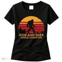 Hide And Seek World Champion Bigfoot Is Real Women's T-Shirt thumb 0